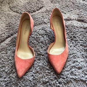 2 for $20 | Essex Lane - Women’s Peach Pink Faux Suede Pumps in Women’s Size 8M